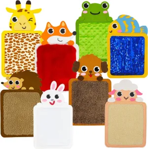 Sensory Zoo Buddies: 8-Pack Large Sensory Mats for Autistic Children | Sensory Toys for Kids with Autism | Sensory Toys for Autistic Children | Toys for Autistic Kids Ages 3-5