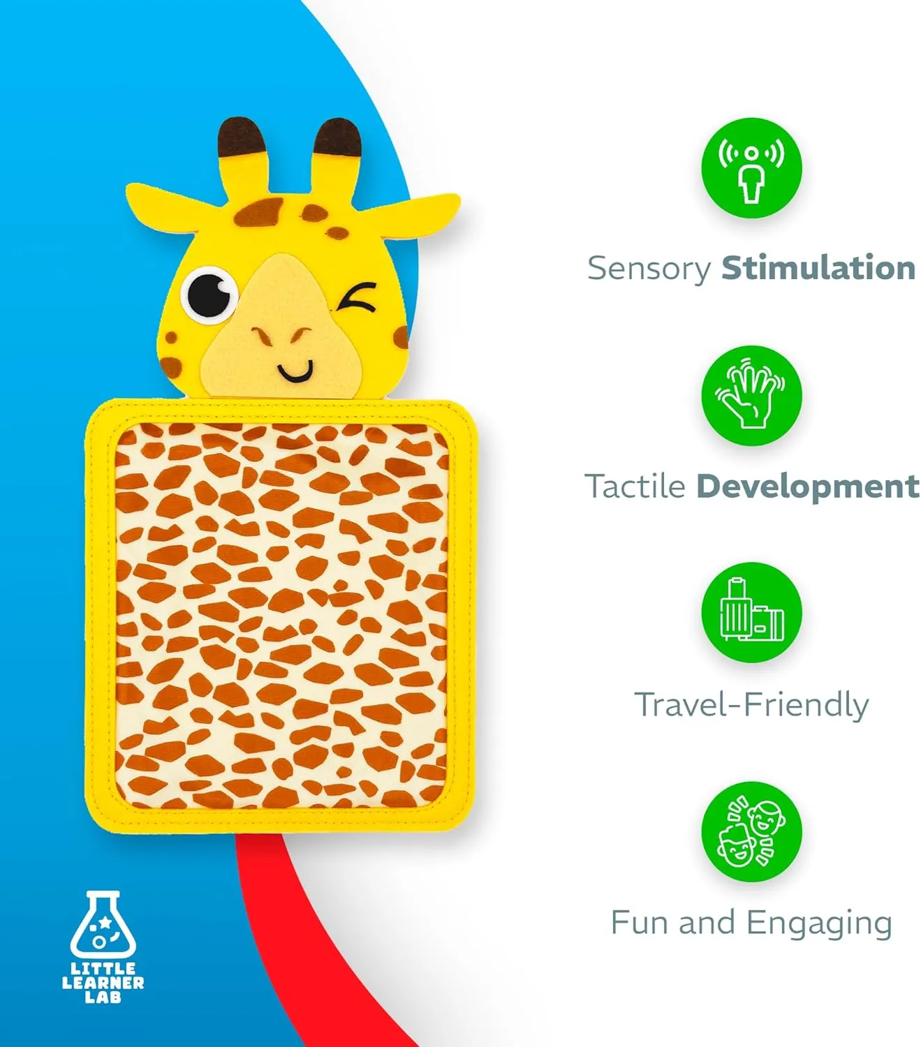 Sensory Zoo Buddies: 8-Pack Large Sensory Mats for Autistic Children | Sensory Toys for Kids with Autism | Sensory Toys for Autistic Children | Toys for Autistic Kids Ages 3-5