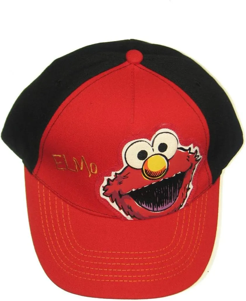 Sesame Street Elmo Face Boys Baseball Cap UPF 50  Sun Hat Red Coppertone