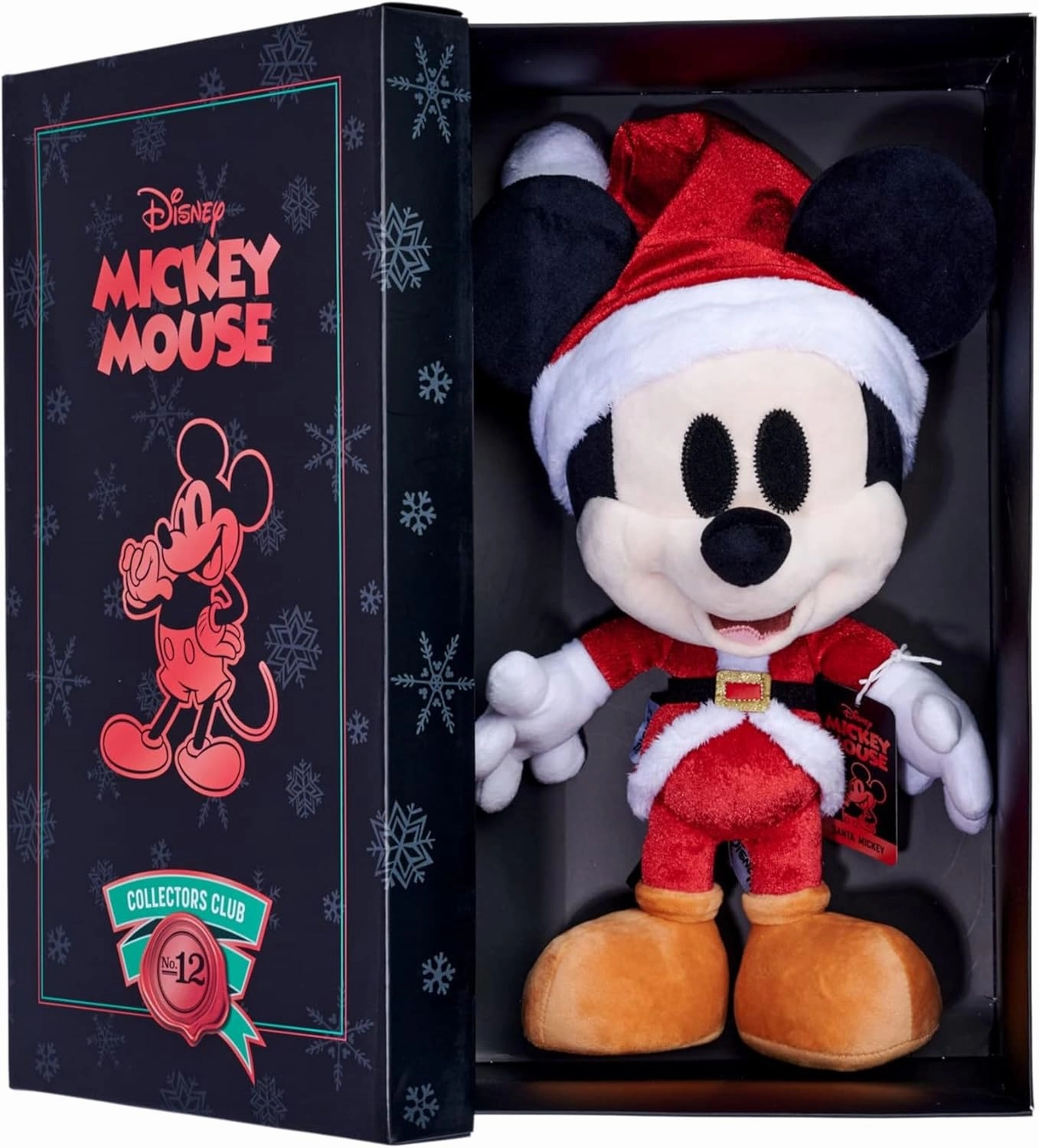 Simba 6315870305 Santa Mickey Mouse - December Edition, Amazon Exclusive, 35 cm Plush Figure in Gift Box, Special, Limited Edition Collectible, Soft Toy Suitable for Children from Birth