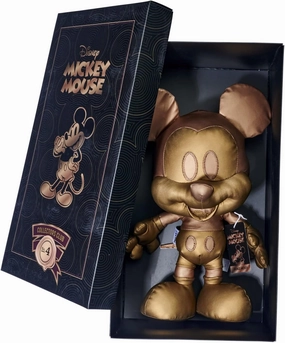 Simba 6315870313 Disney Bronze Mickey Mouse, April Edition, Amazon Exclusive, 35 cm Plush Figure in Gift Box, Special, Limited Edition Collectible, Soft Toy Suitable for Children from Birth