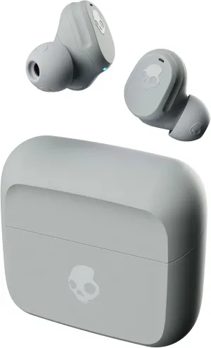 Skullcandy Mod In-Ear Wireless Earbuds, 34 Hr Battery, Microphone, Works with iPhone Android and Bluetooth Devices - Grey/Blue