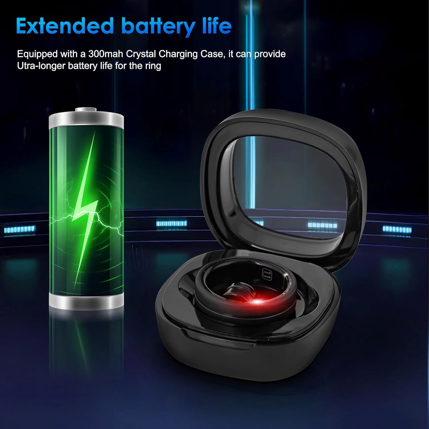 Smart Ring Fitness Tracker for Women Men - Waterproof Health Rings for Sleep Tracker, Heart and Blood Oxygen Monitor, Fitness Ring for Family Care,Step and Burned Calories Counter(10#)
