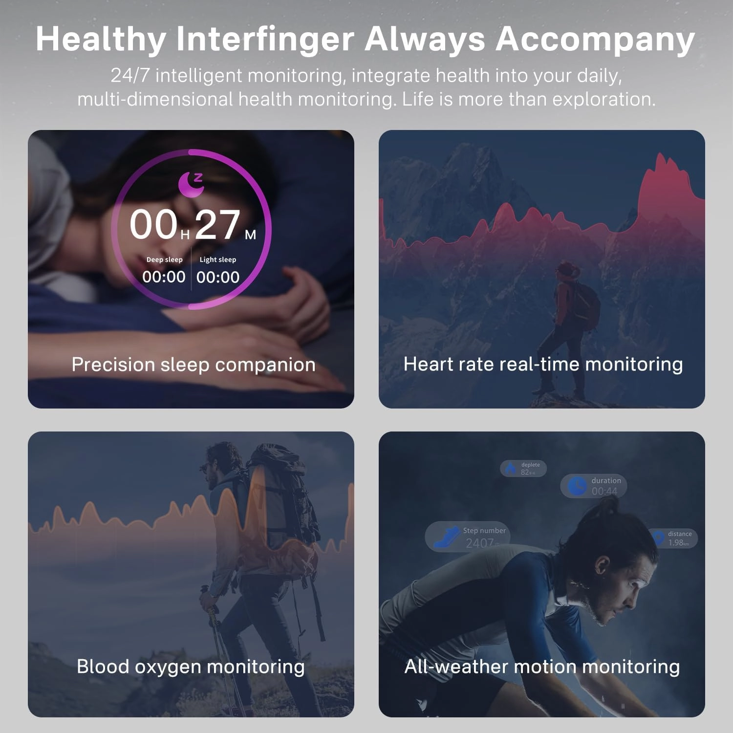 Smart Ring for Men & Women - 5ATM Waterproof, Health & Fitness Tracker, Heart Rate Monitor, Hand Gesture Brush Tiktok, Titanium Alloy Smart Rings for iOS/Android