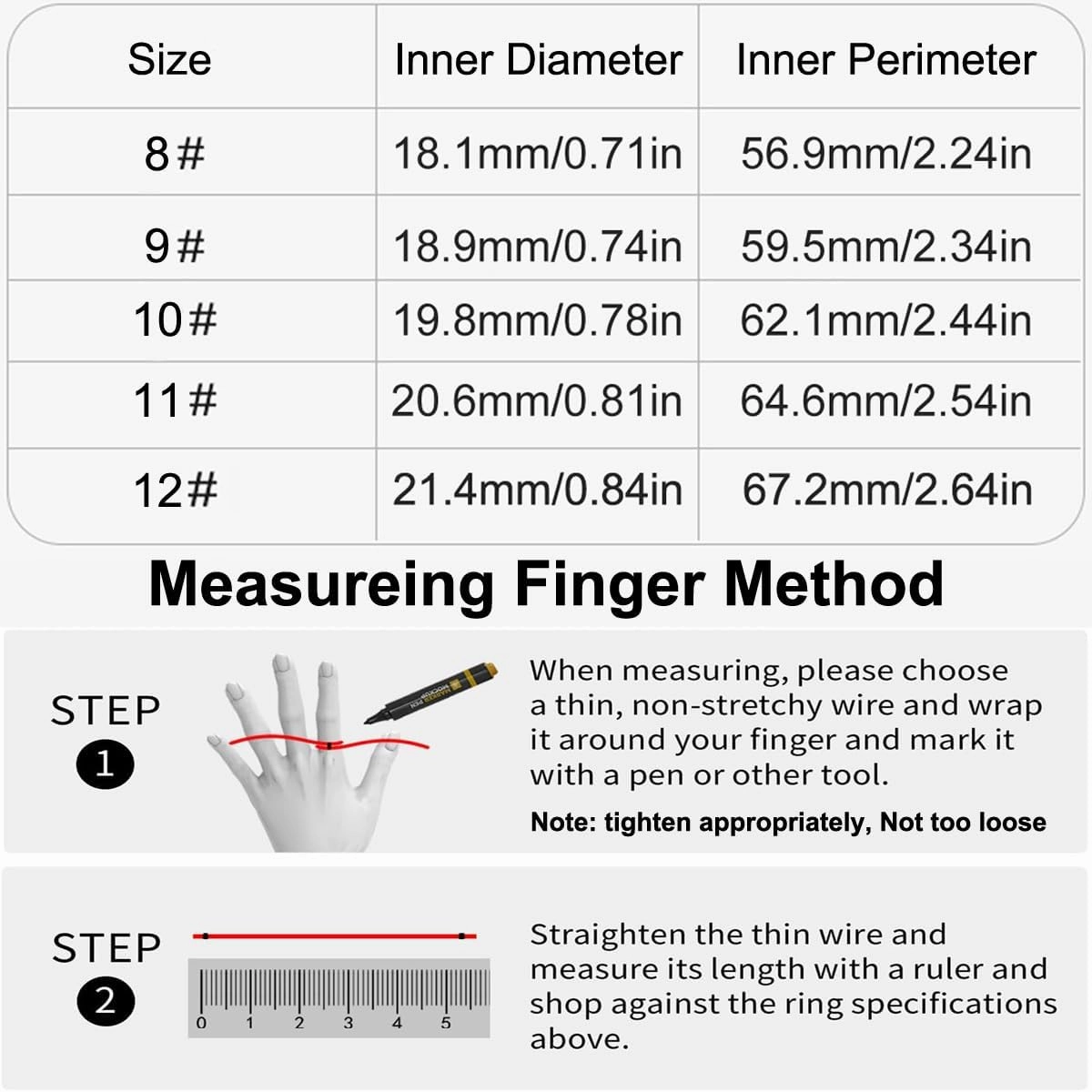 Smart Ring Heart Rate Monitor Blood Pressure Ring Sleep Tracker Health Rings Pedometer Step Counter Calories Waterproof Fitness Rings for Women Men