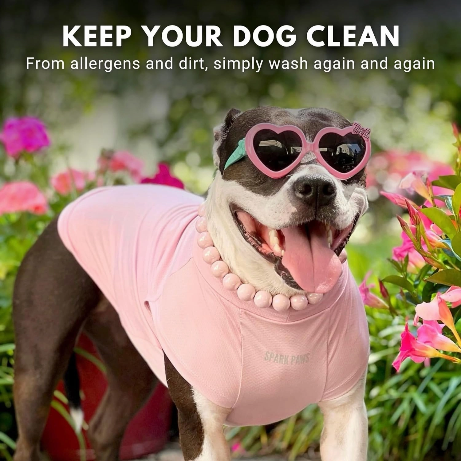 Spark Paws Dog T-Shirt, Quick Dry Soft Stretchy, Lightweight Breathable for Dogs with Sensitive Skin - Purple & Pink (Set of 2) - 3XL