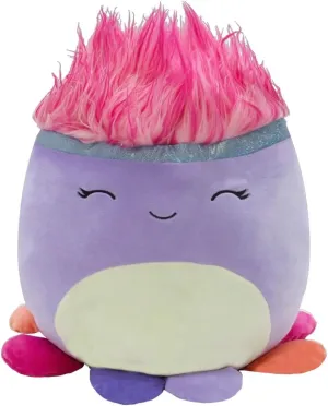 Squishmallows Official Kellytoy 14 Inch Soft Plush Squishy Toy Animals - Owyn The Octopus Squishdoos