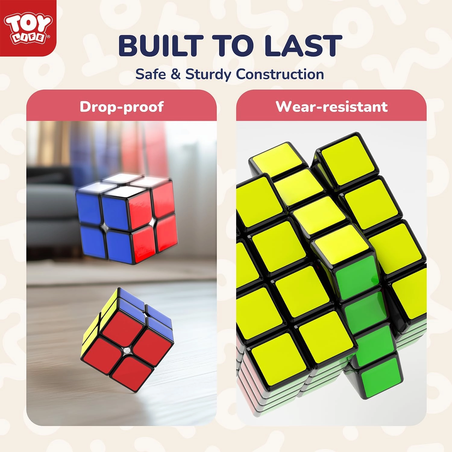 STEAM Life Speed Cube Set 5 Pack Magic Cube, Includes Speed Cubes 3x3, 2x2 S, Pyramid Cube, Megaminx Cube Puzzle Cube Bundle for Kids & Adults, Stocking Stuffers for Boys