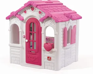 Step2 Sweetheart Kids Playhouse, Indoor/Outdoor Playset, Interactive Play with Sounds, Made of Durable Plastic, For Toddlers 1.5  Years Old