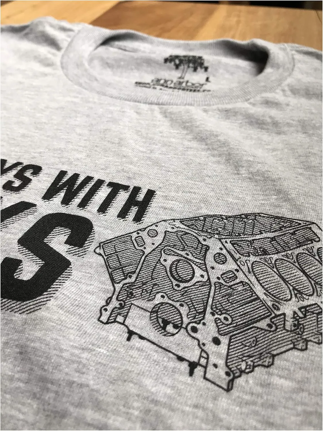 Still Plays with Blocks Tee | Funny Engine Mechanic Car Guy Truck Repair Men T-Shirt