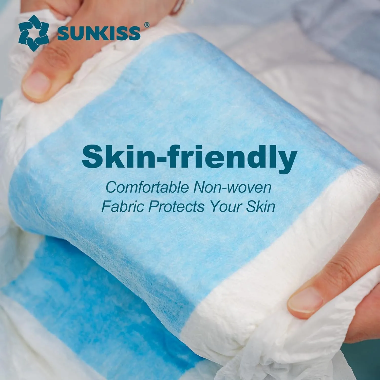 SUNKISS TrustPlus Unisex Adult Diapers, Medium, 12 Count - Heavy Absorbency, Leak Protection, Advanced Odor Control, Extra Soft, Wetness Indicator