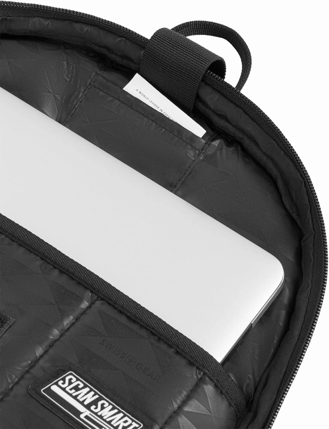 SwissGear Travel Tech Elite Laptop Backpack – Fits Laptops up to 16” – ScanSmart TSA-Friendly Backpack with USB Port, Shoe Compartment & Organizer Pockets – Black Dot