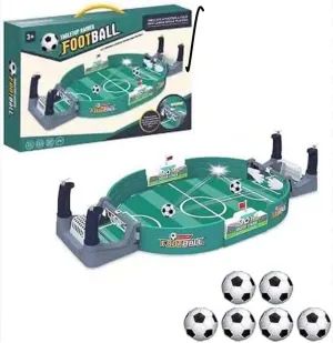 Tabletop Soccer Game – Compact Indoor Football Match Set with 6 Balls, Interactive Hand-Controlled Toy, Portable Sports Playset for Kids & Family Fun (42cm x 21cm)