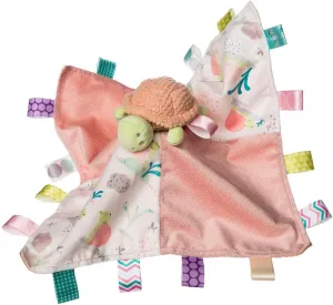 Taggies Lovey Stuffed Animal Security Blanket Plush Soft Snuggle Toy with Sensory Tags, 13 x 13-Inches, Tippy Turtle