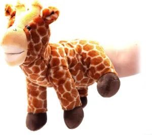The Petting Zoo Giraffe Hand Puppet Stuffed Animal Plushie, Gifts for Kids, Puppetz Animals, Giraffe Interactive Puppets Plush Toy 14 Inches