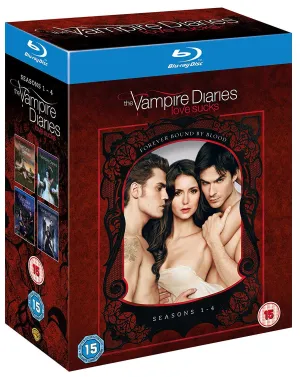 The Vampire Diaries (Seasons 1-4) - 16-Disc Box Set [ Blu-Ray, Reg.A/B/C Import - United Kingdom ]