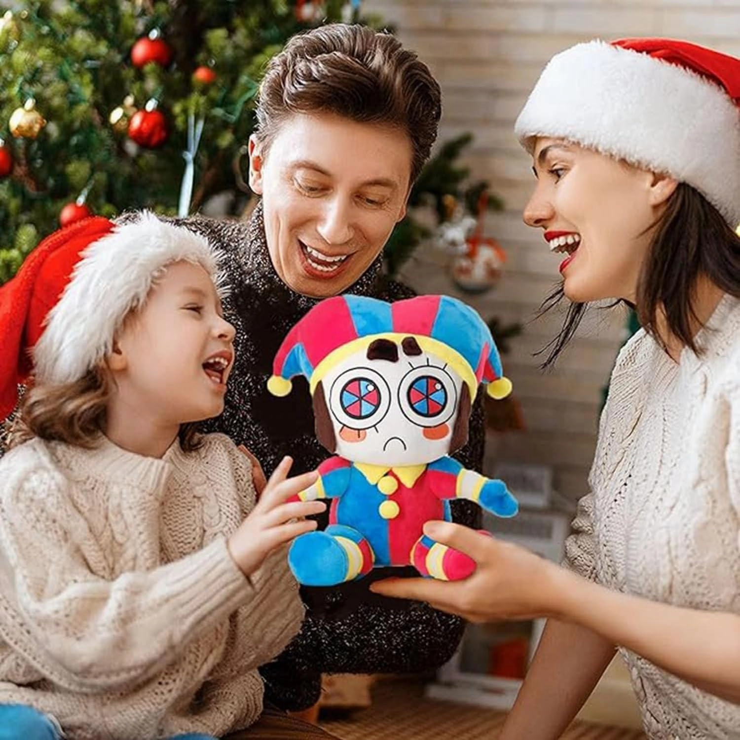The Amazing Digital-Circus 9''-11" Inch's Plush Toys Collection for TV Fans Gift, Cute Stuffed Figure Doll Choice for Boys and Girls, Great Gift for Birth Days and Special Occasions (Pmni-c)