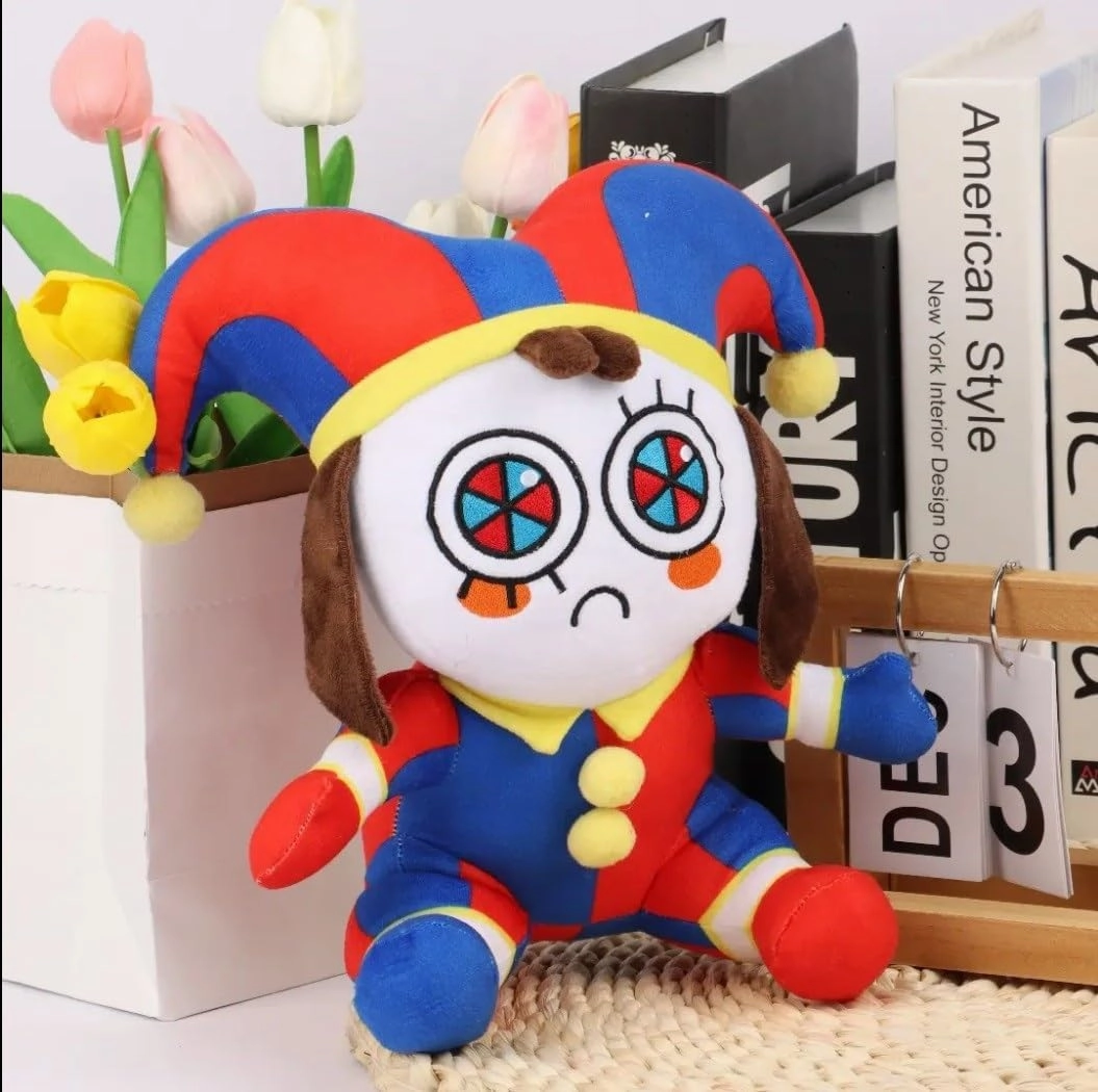 The Amazing Digital-Circus 9''-11" Inch's Plush Toys Collection for TV Fans Gift, Cute Stuffed Figure Doll Choice for Boys and Girls, Great Gift for Birth Days and Special Occasions (Pmni-c)