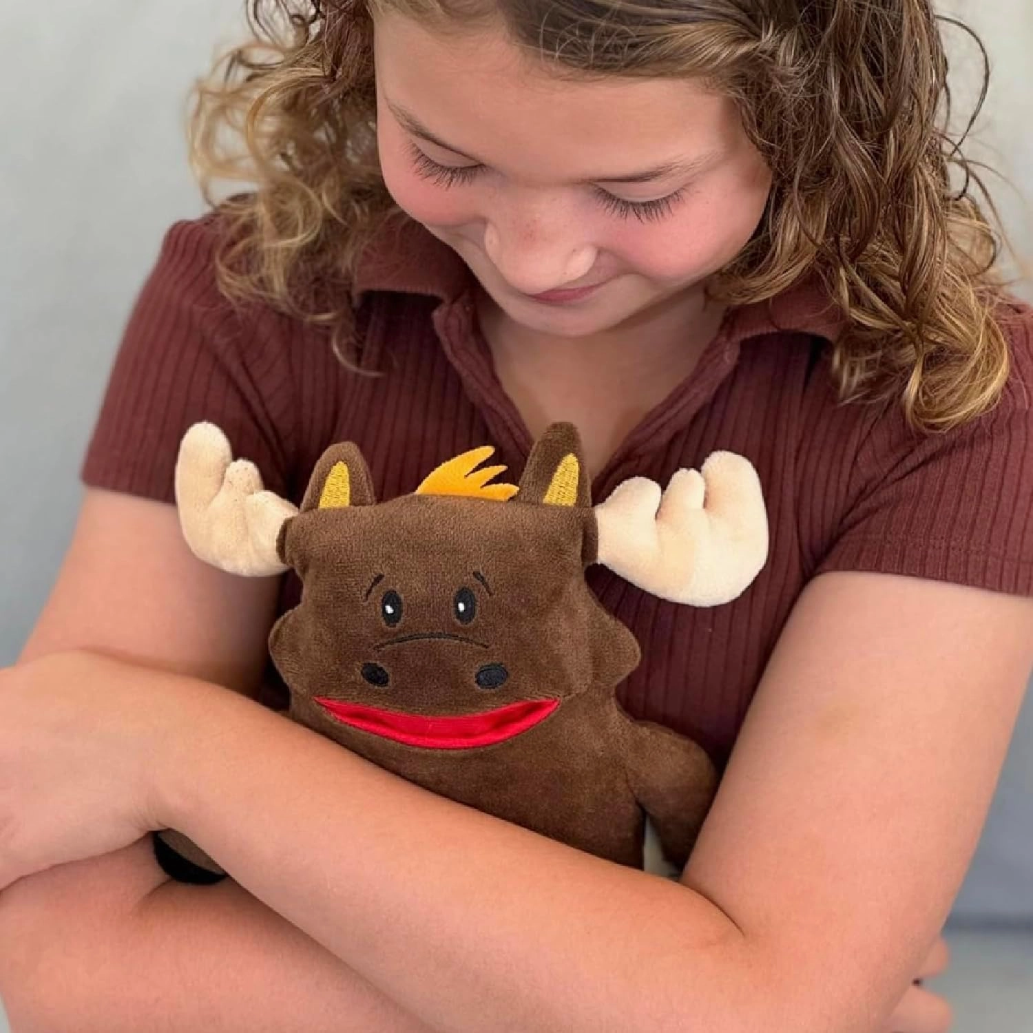 The Tooth Brigade Tooth Fairy Pillow | Stuffed Plush with Large Pocket Mouth for Lost Teeth, Treasures, Prizes - Fun and Interactive Plush, Perfect Kids, Boys, & Girls Gift (Twigs Moose)