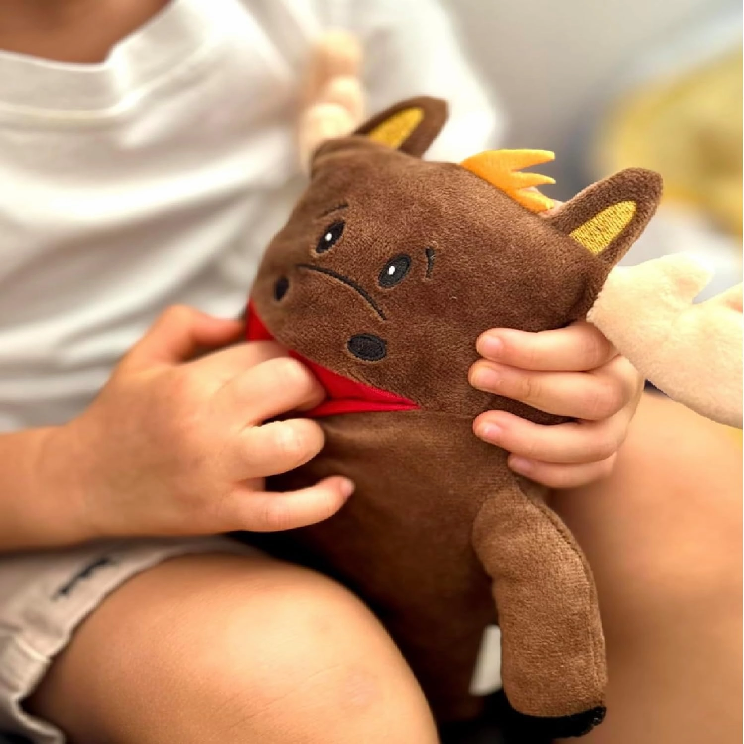 The Tooth Brigade Tooth Fairy Pillow | Stuffed Plush with Large Pocket Mouth for Lost Teeth, Treasures, Prizes - Fun and Interactive Plush, Perfect Kids, Boys, & Girls Gift (Twigs Moose)