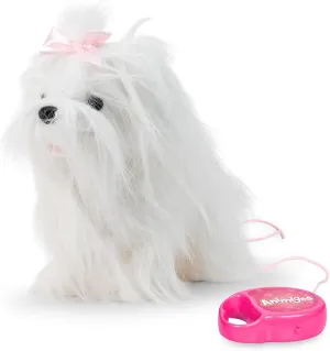Tobar: Animigos - Magnificent Maltese - White - Cuddly Animated Plush Pet, Walks-Barks-Wags Tail, Grooming Brush, Interactive Toy, Toddlers-Kids 18Mo 