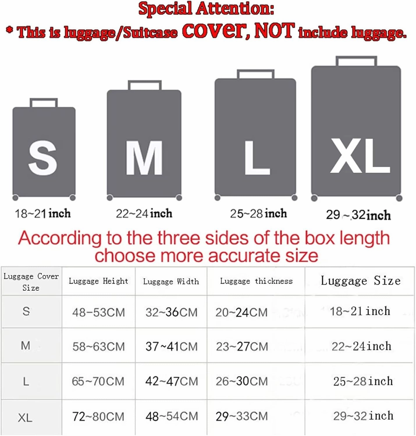 TODIYADDU Candy Heart Suitcase Cover Customized Design Your Name And Number Washable Resilient Travel Luggage Protector Suitable for Women Men Holiday Trips, M