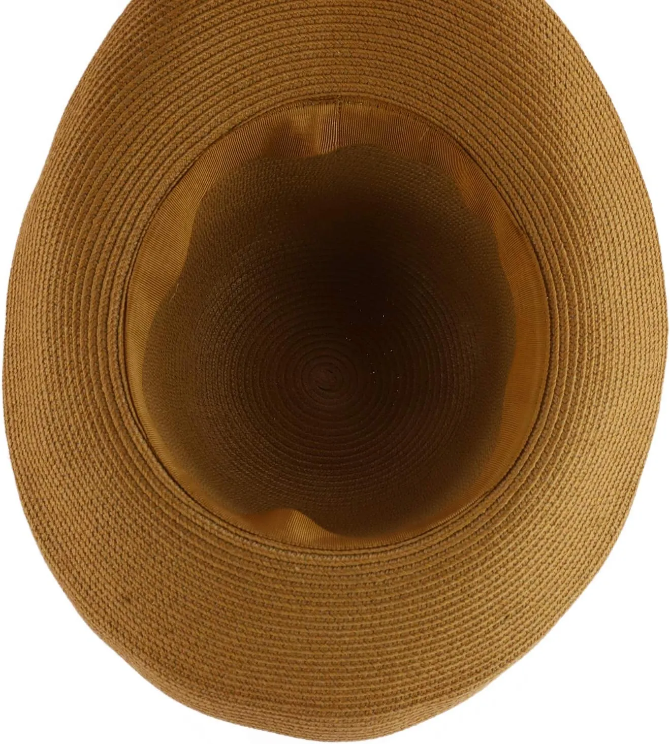 Trendy Apparel Shop Women's UPF 50  Soft Paper Braid Large Kettle Brim Sun Hat