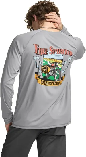 TSLA Men's Rashguard Swim Shirts, UPF 50  Cool Running Workout Loose-Fit Long Sleeve