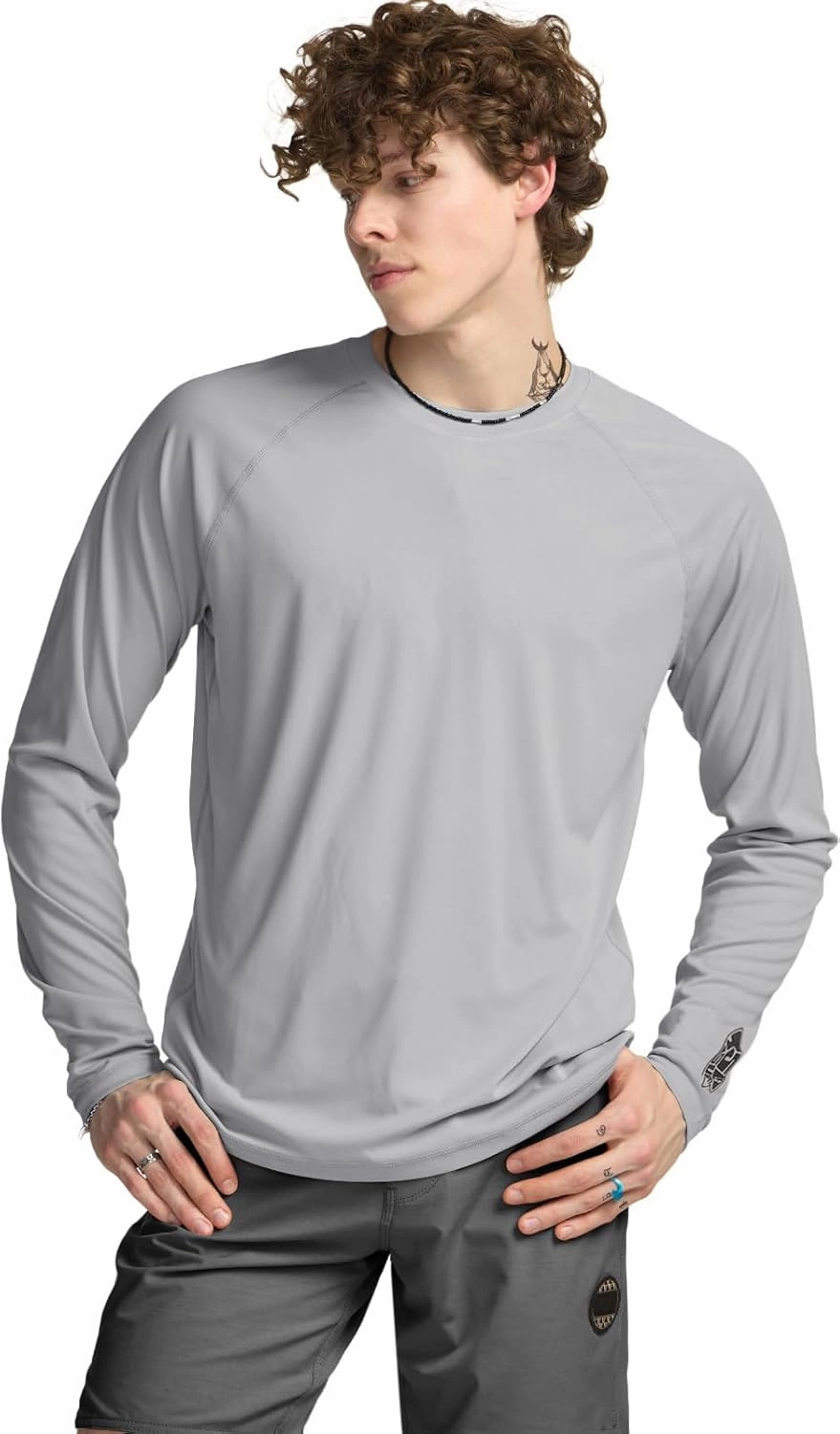 TSLA Men's Rashguard Swim Shirts, UPF 50  Cool Running Workout Loose-Fit Long Sleeve