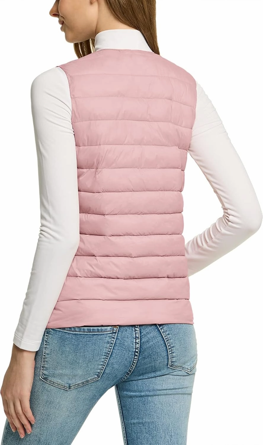 TSLA Women's Lightweight Packable Accent Puffer Jacket, Water-Resistant Winter Coat