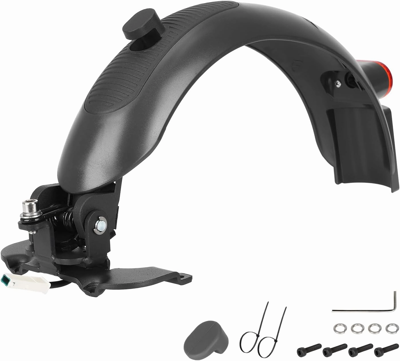 ulip Scooter Rear Fender Scooter Replacement Accessory with Tail Light with Brake Compatible with Segway Ninebot Max G30 G30D Scooter Gray