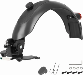 ulip Scooter Rear Fender Scooter Replacement Accessory with Tail Light with Brake Compatible with Segway Ninebot Max G30 G30D Scooter Gray