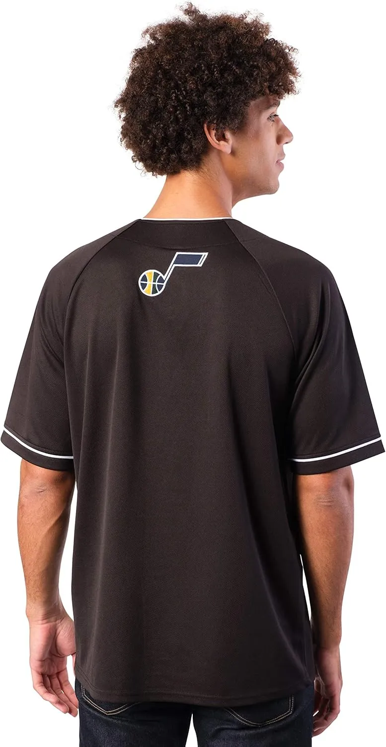 Ultra Game Men's NBA Official Super Soft Button Down Baseball Shirt