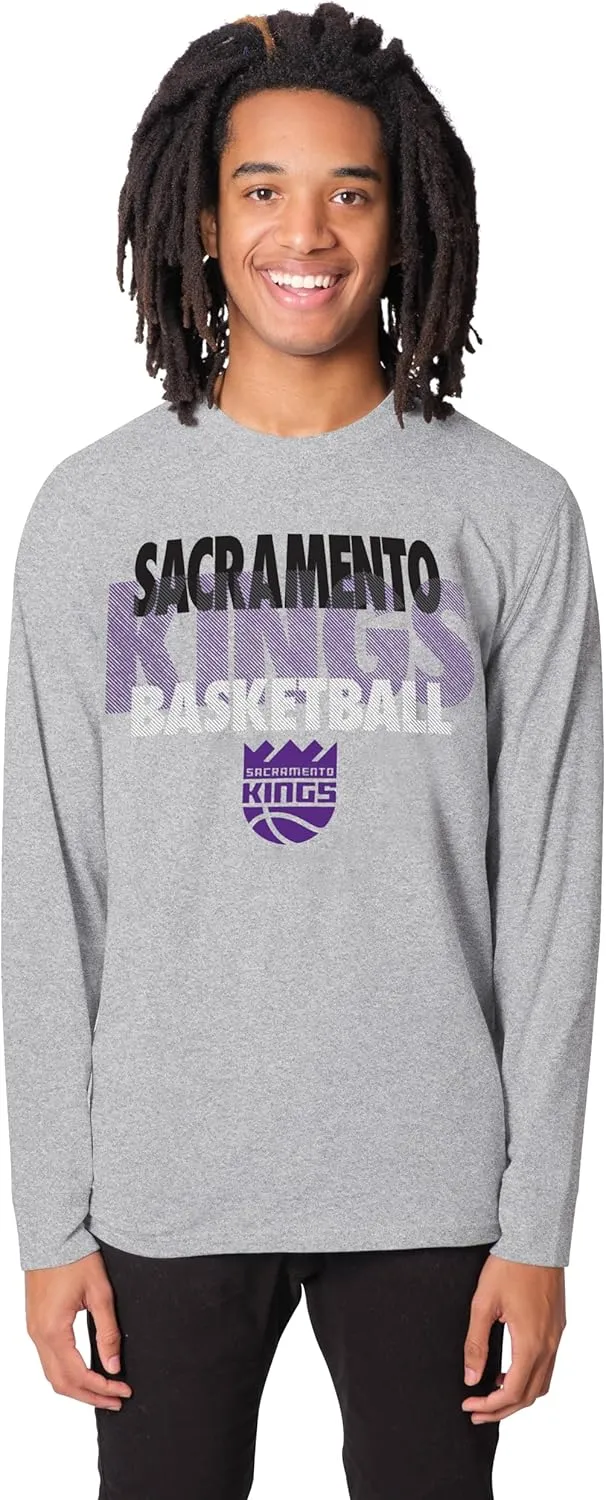 Ultra Game Men's NBA Official Super Soft Supreme Long Sleeve T-Shirt