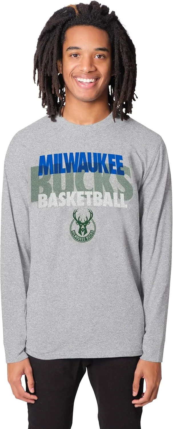 Ultra Game Men's NBA Official Super Soft Supreme Long Sleeve T-Shirt