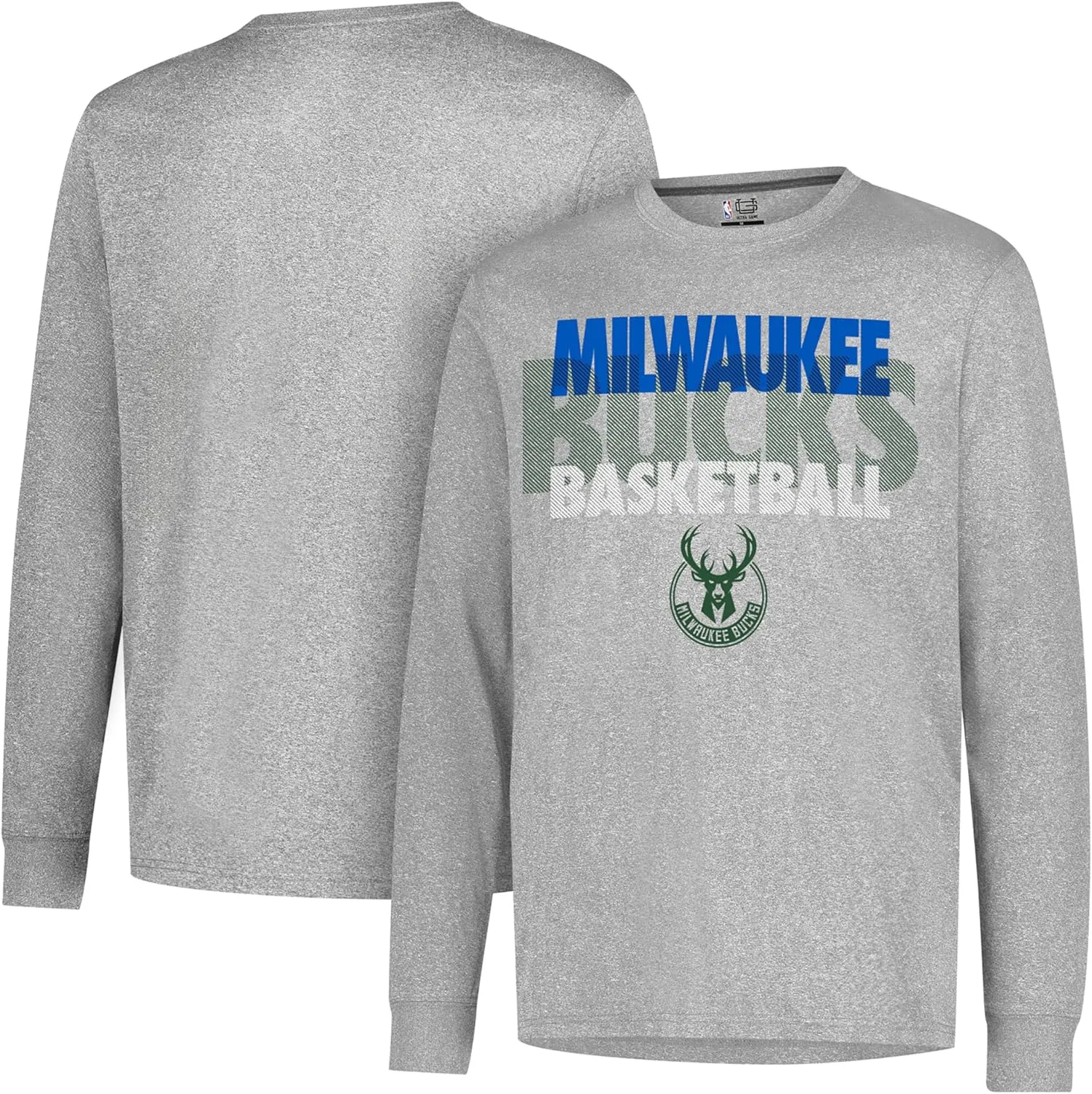 Ultra Game Men's NBA Official Super Soft Supreme Long Sleeve T-Shirt