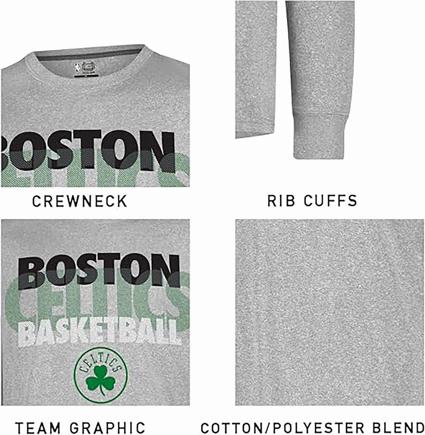 Ultra Game Men's NBA Official Super Soft Supreme Long Sleeve T-Shirt