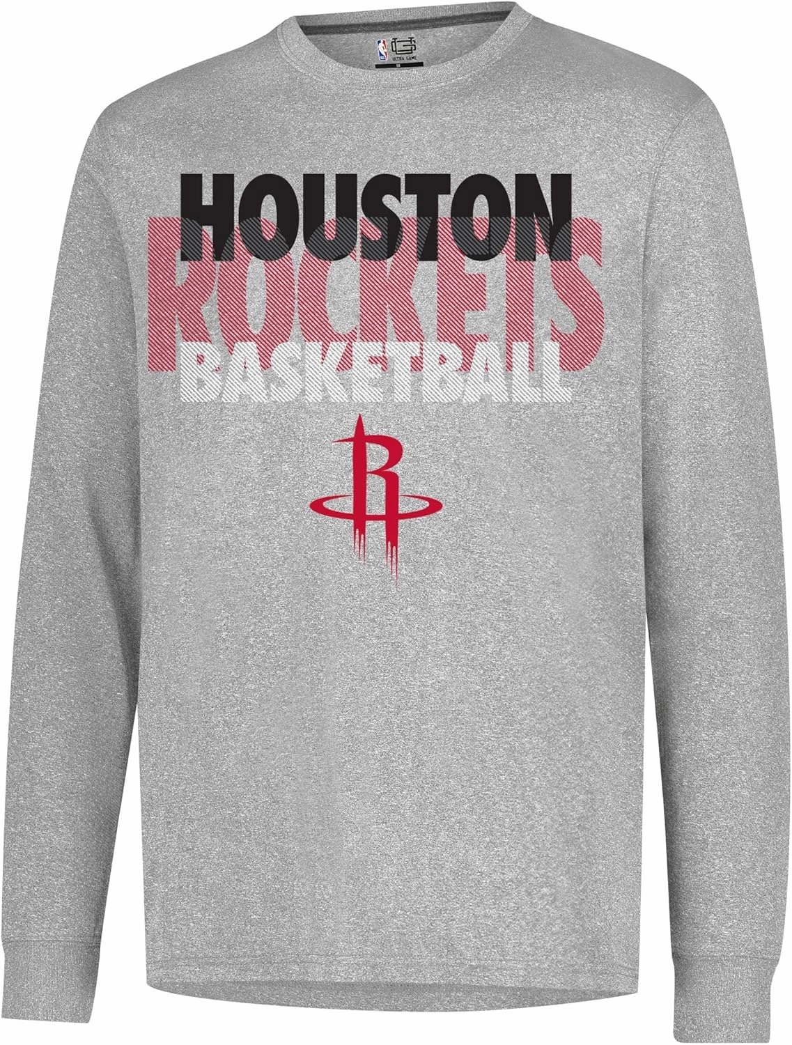 Ultra Game Men's NBA Official Super Soft Supreme Long Sleeve T-Shirt