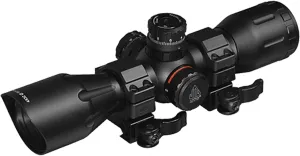 UTG 4X32 1" Crossbow Scope, Pro 5-Step RGB Reticle, QD Rings
