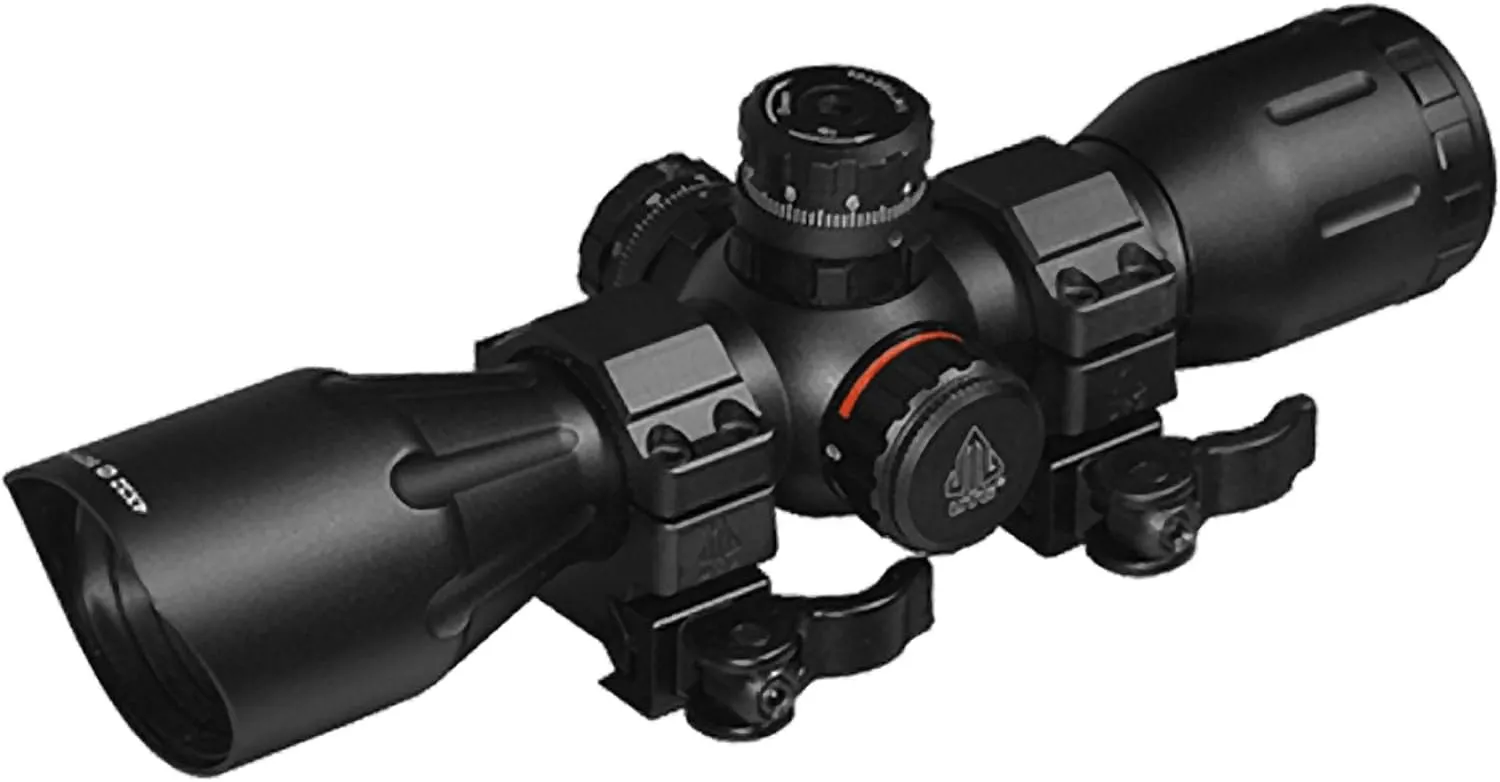 UTG 4X32 1" Crossbow Scope, Pro 5-Step RGB Reticle, QD Rings