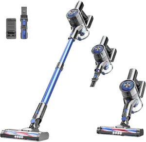 Vacuum Cleaner for Home, Cordless Vacuum Cleaner with 80000 RPM High-Speed Brushless Motor, Max 40 Mins Runtime, 5 Stages High Efficiency Filtration Vacuum for Hard Floors
