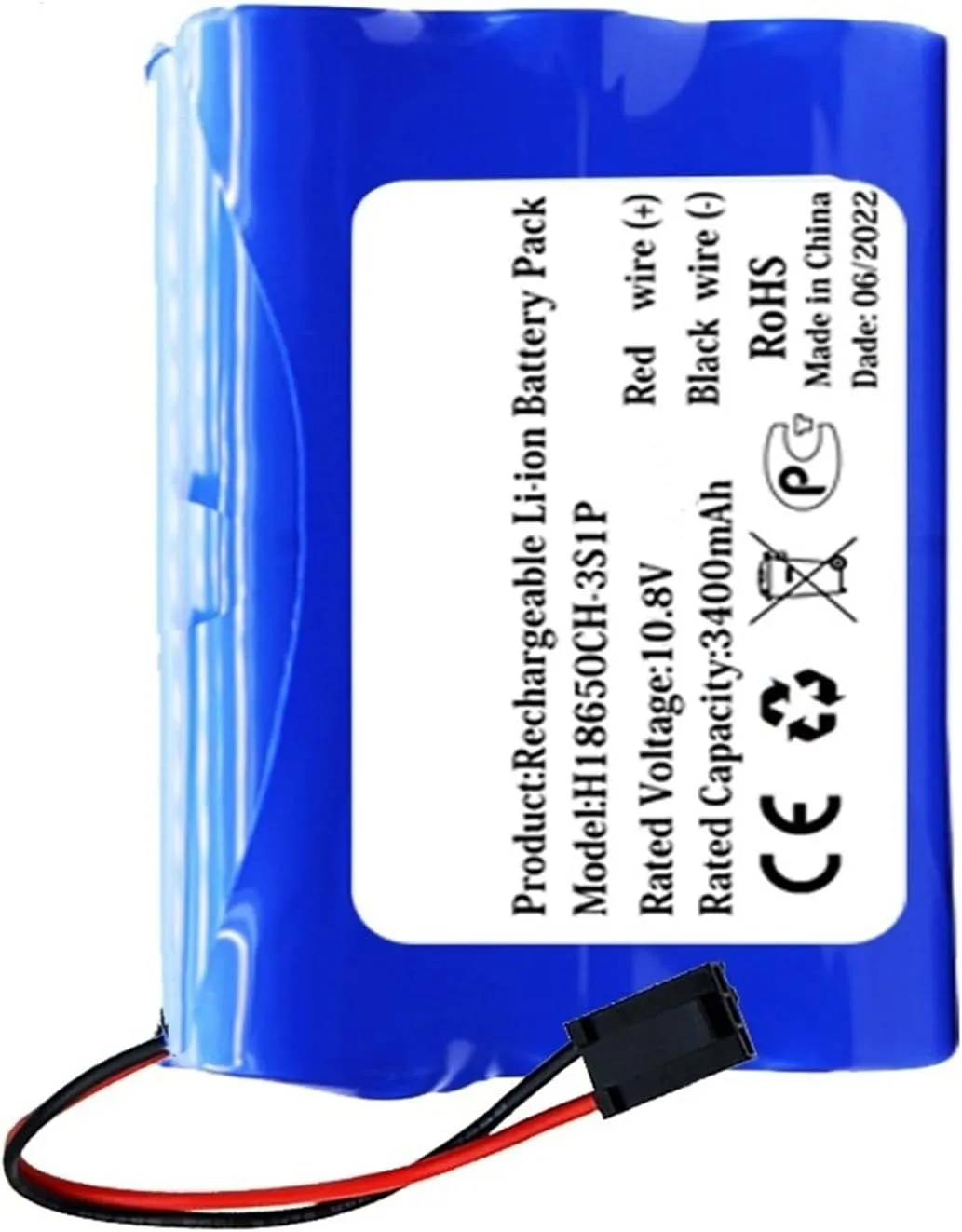 Vacuum Cleaner Robotic 10.8V 3400mAh Battery，Compatible for Puppyoo V-M611A V-M611 V-M615，Vacuum Cleaner Accessories(2800mAh)