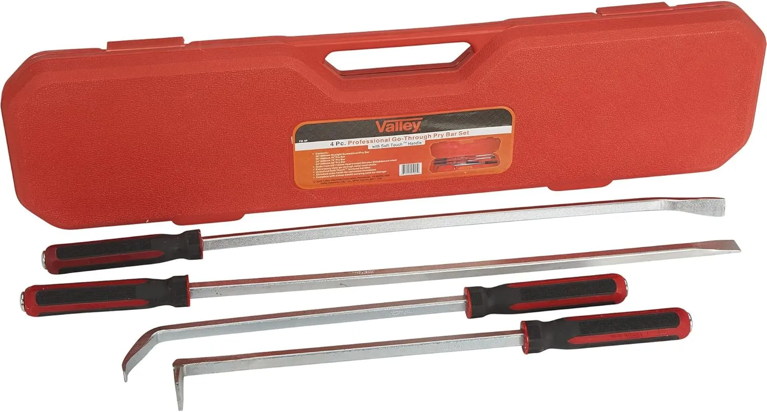 Valley Heavy-Duty Pry Bar Set - 4-Pc. Model Number PB4P