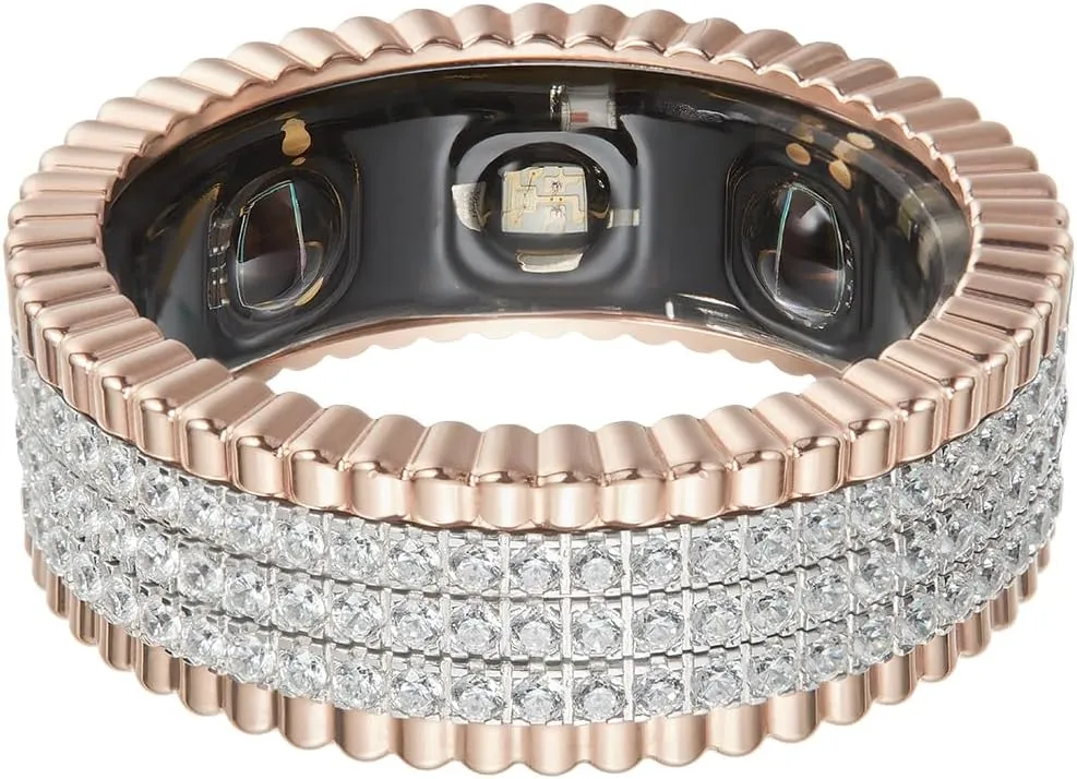 VERTU Smart Ring Ai Diamond Ring for Men/Women, Sleep Tracker - Fitness Monitor - No App Subscription - Galaxy Edition