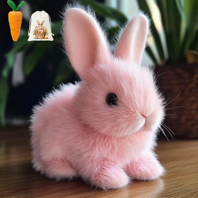 Vianys Bunnypal, Petsboro Bunnypal, Fanyil Sherum Bunnypal, Bunny Pal, Easylife Bunny Realistic Bunny Toy, Interactive Bunny Realistic Bunny - Jumping, Twitching, and Shaking Ears (Pink)