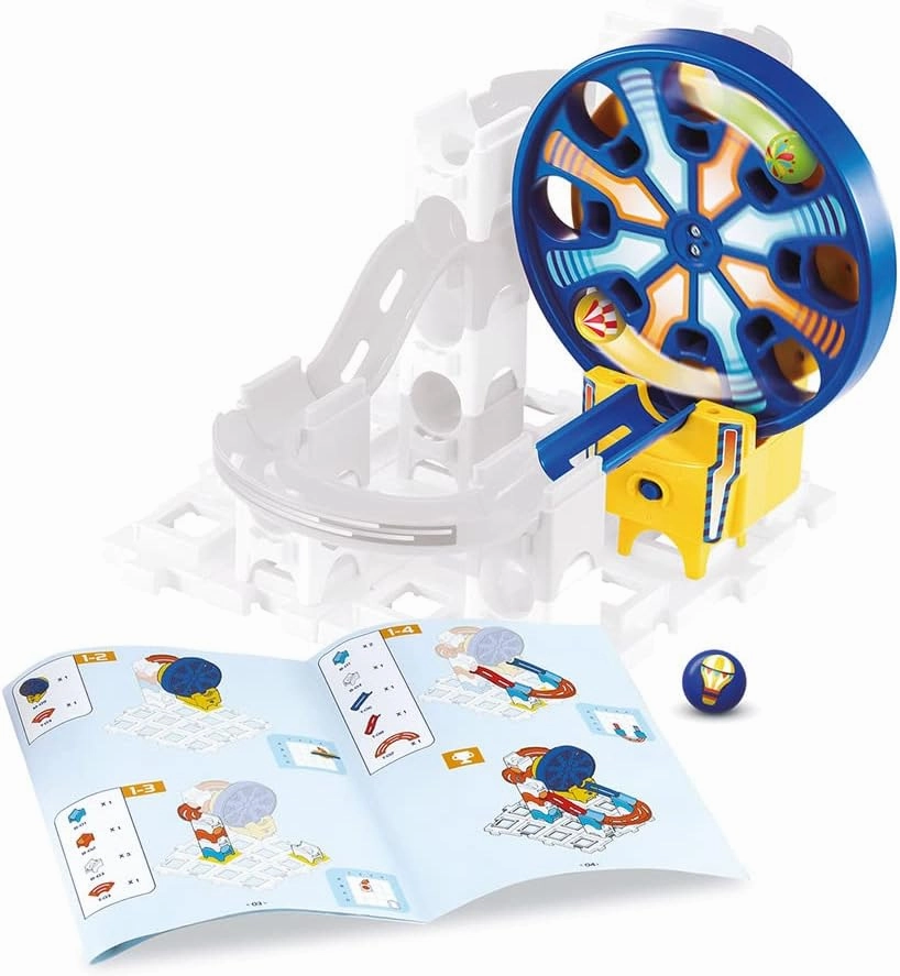 VTech - Marble Rush, Electronic Expansion Motorised Ferris Wheel Circuit, Construction Set, 3 Pieces, 3 Balls, Gift for Children from 4 Years