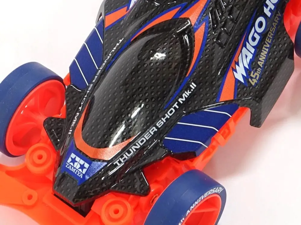 Waigo Hobby 45th Anni. Special Mini 4WD Car 92429/92430 Thunder/MK3 Carbon Fiber Pattern Soft Shell YOKOHAMA/95622-95625 - (Color: 1pc 95624)