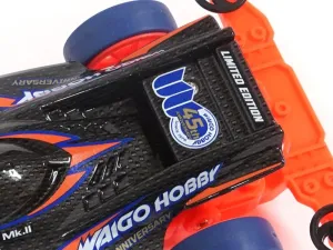 Waigo Hobby 45th Anni. Special Mini 4WD Car 92429/92430 Thunder/MK3 Carbon Fiber Pattern Soft Shell YOKOHAMA/95622-95625 - (Color: 1pc 95624)