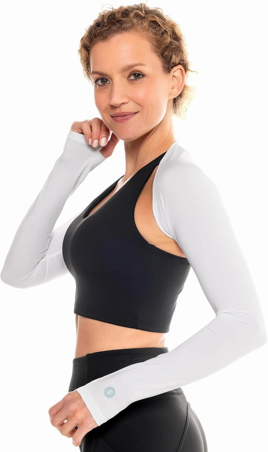 White Larix Shoulder Wrap UV Sleeves for Women