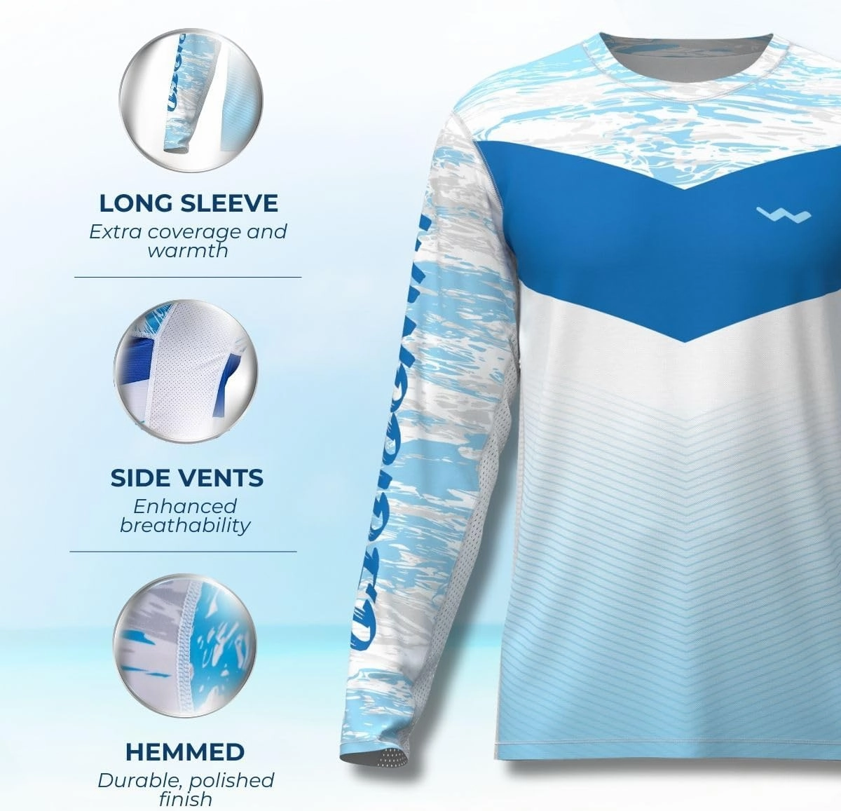 WindRider Kids Rash Guard - Girls and Boys Swim Shirt UPF 50  Sun Protection, Long Sleeve for Swimming, Fishing & Outdoor Fun